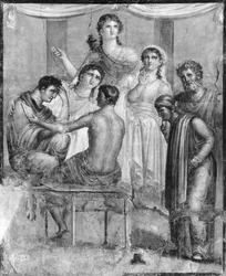 Admète et Alceste écoutant l